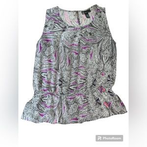LIKE NEW Lane Bryant Sheer Sleeveless Paisley Top - Sz 14/16